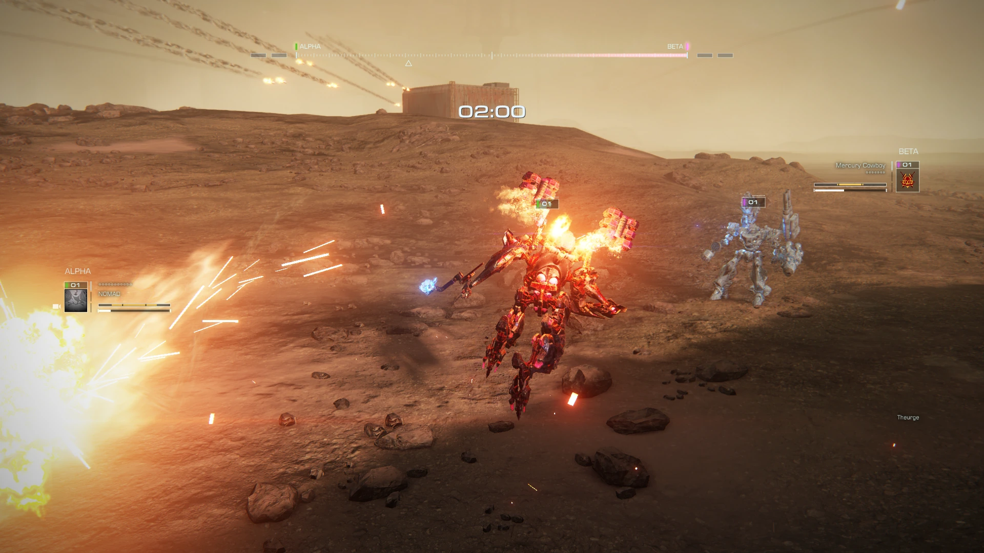AC Nomad lunges at AC Mercury Cowboy with a laser dagger