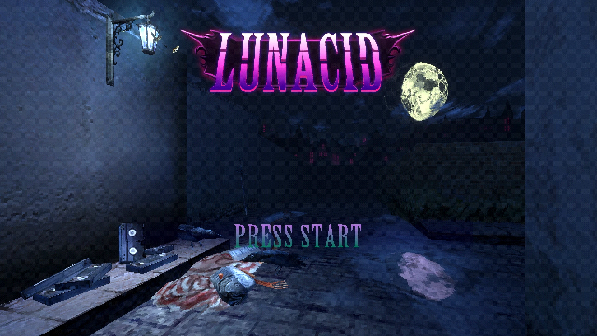 The title screen of Lunacid.